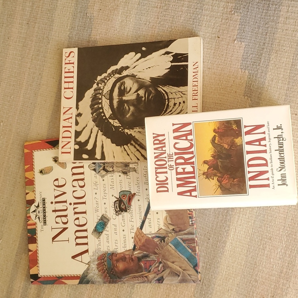 Lot of 3 Native Indians Books -Hardcover